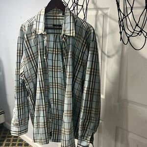 Men Burberry button down shirt